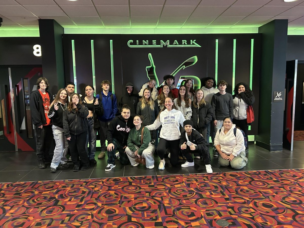 Semester 1 Reconnecting Youth class's winter field trip to the movie theater