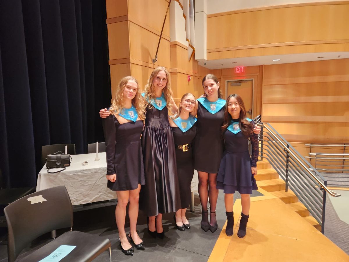 Annabelle Burke (President), Laylah Debian (Co-Vice President), Kaleigh Schneider (Co-Vice President), Allison Huynh (Secretary), Gabriella Bulatewicz (Project Coordinator)
